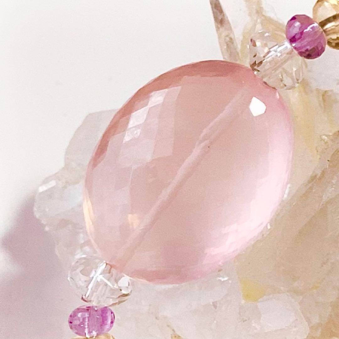 天然石★ブレスレット ストロベリークォーツ ♪ 371