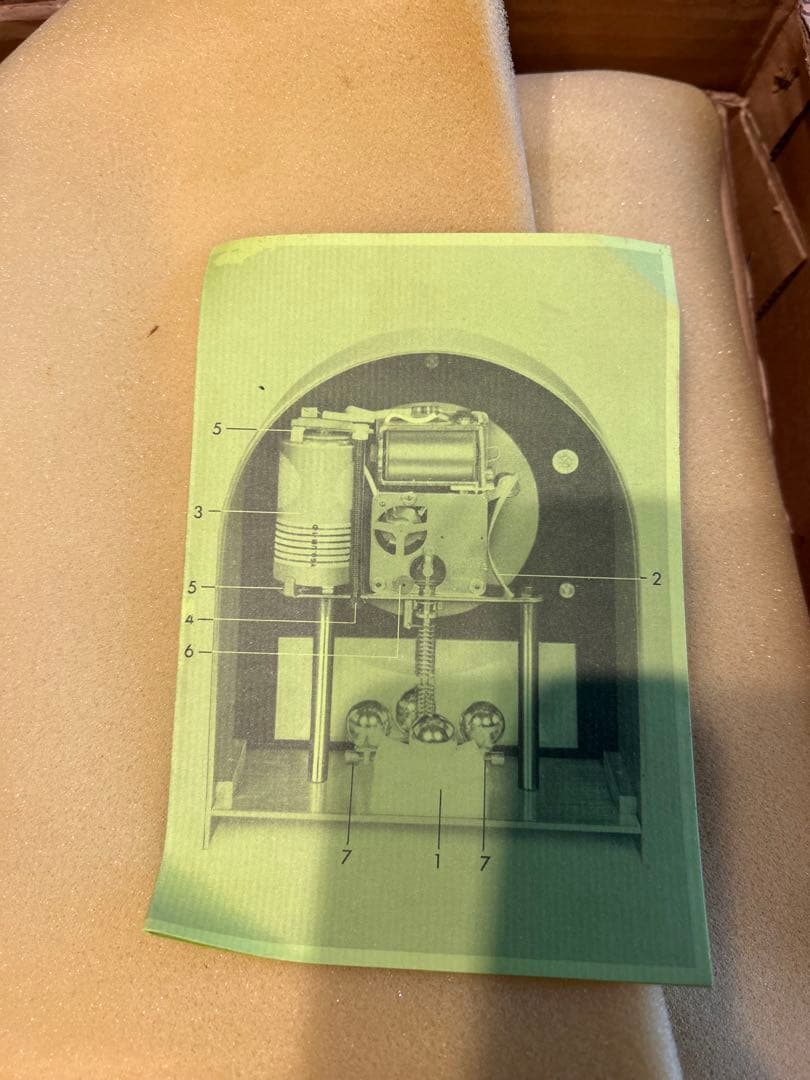 ドイツ製『60's HETTICH 置時計』ヴィンテージ 昭和レトロ記念置時計