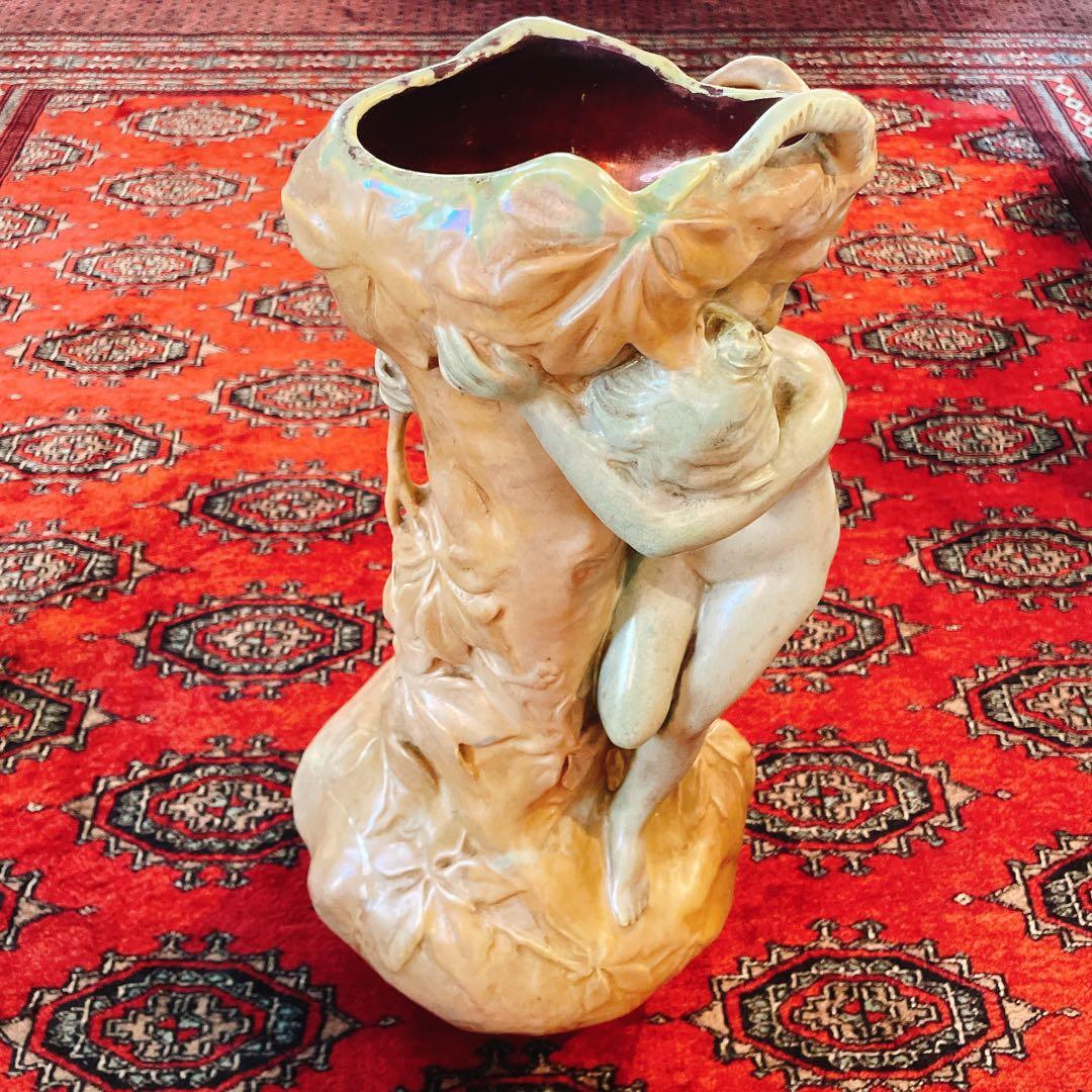 アーネスト・ブシエール　アール・ヌーヴォー　陶芸　美術品　アンティーク
