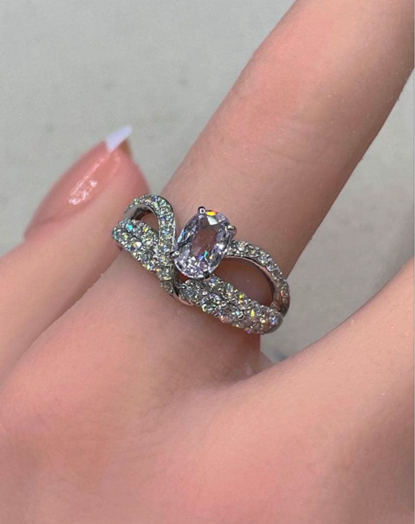 専用JL226★最高級 大粒ターフェアイト1.076ct D リング ソ付