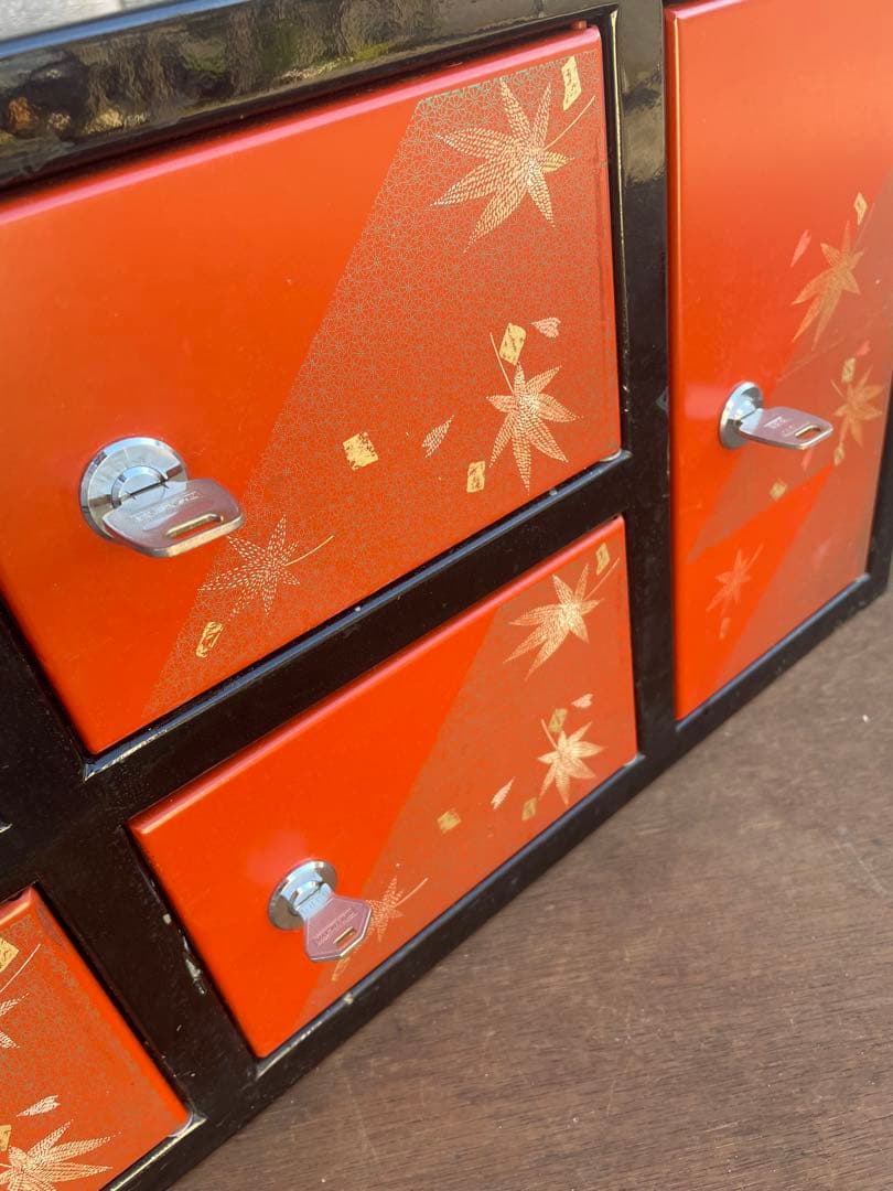 ビンテージ/スチール製/貴重品ロッカー/スチールロッカー/金庫/鍵付き