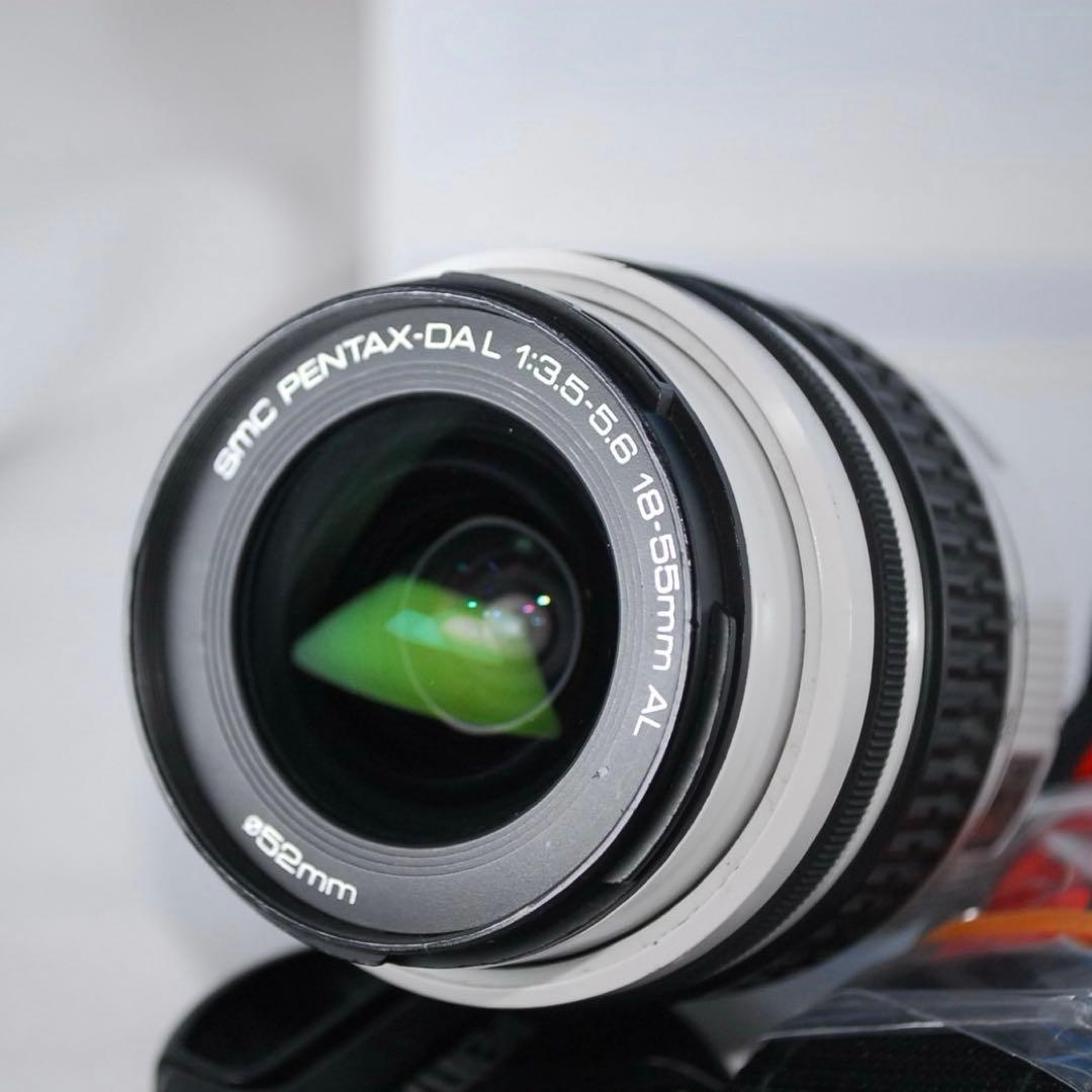 ❤️PENTAX K-x ❤️ホワイト レンズキット リチウム電池付 動作確認済✨
