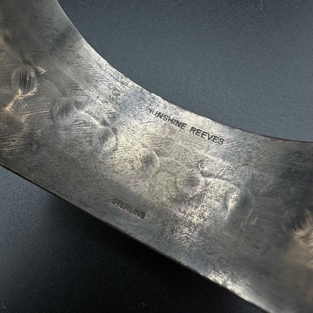 NAVAJO サンシャインリーブス スタンプワーク　ターコイズ　バングル