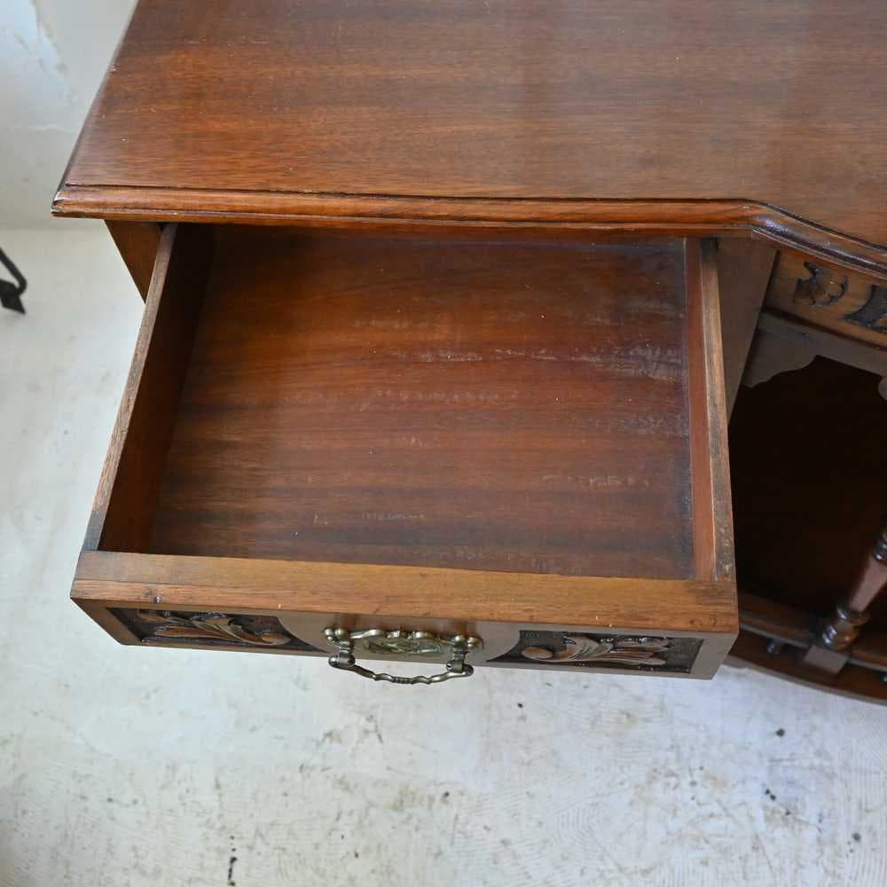 L3612-91 英国アンティーク マホガニー サイドボード 飾り棚 英国