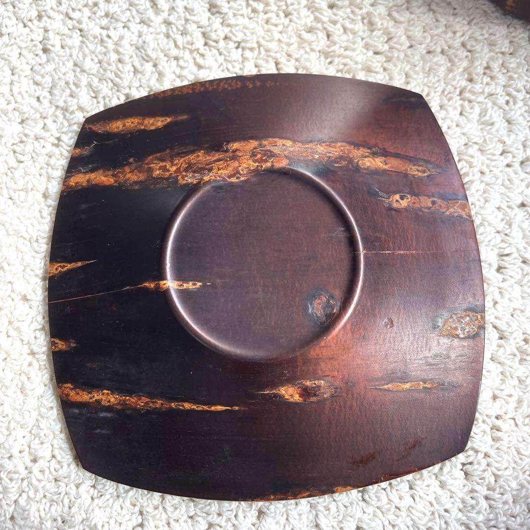 未使用樺細工 桜皮細工 茶道具12点セット十六角茶櫃