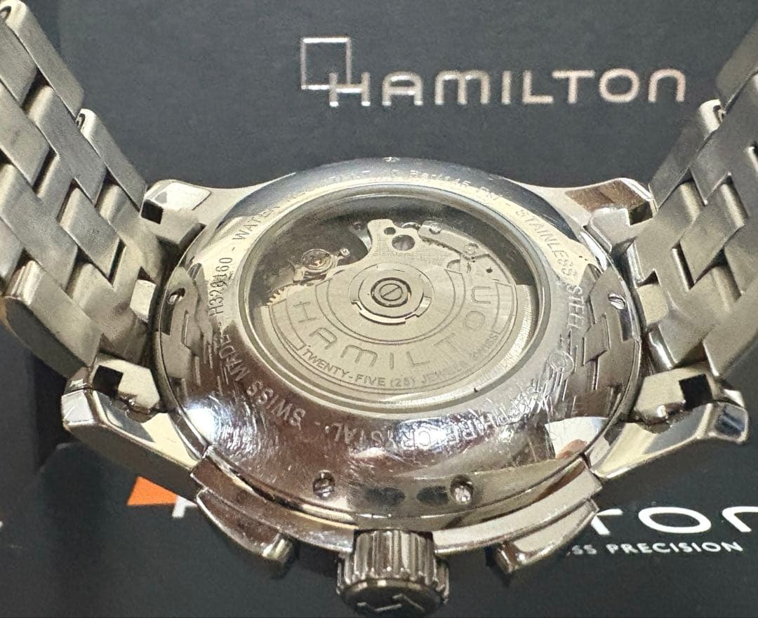 歳末セール中 ハミルトン HAMILTON ジャズマスタークロノグラフ 自動巻き