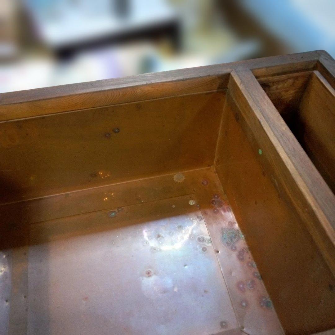 木製の長火鉢 インテリア オブジェ ディスプレイ 置物 工芸品 レア