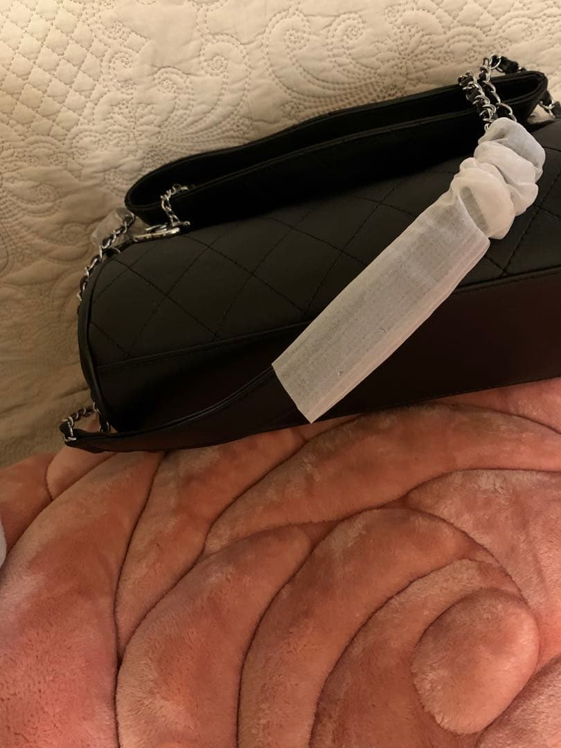 CHANELロゴ シャネルマーク ブラック ショルダーバッグ マトラッセ