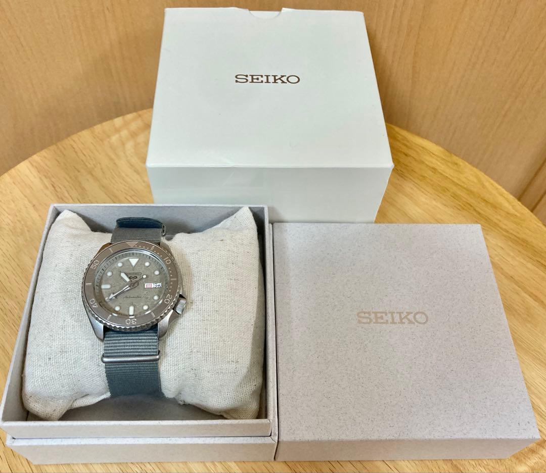 レア！美品！SEIKO 5 スポーツ セメントボーイ 自動巻き SBSA127