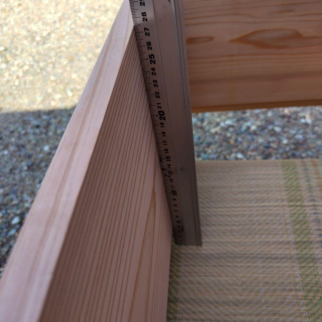 西洋蜜蜂の巣箱、杉板材使用 （10枚かけ）二段使用 縦54㎝✕横45✕高60