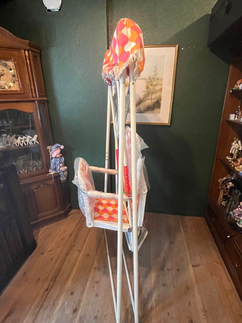 子供用 対面式 ブランコ ガーデン レトロポップ 昭和レトロ 当時物