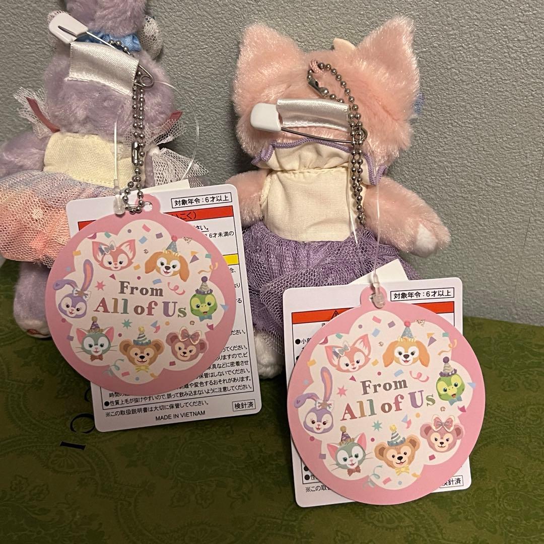 ステラルー&リーナベル　フロムオールオブアス 40周年　ぬいぐるみバッジ