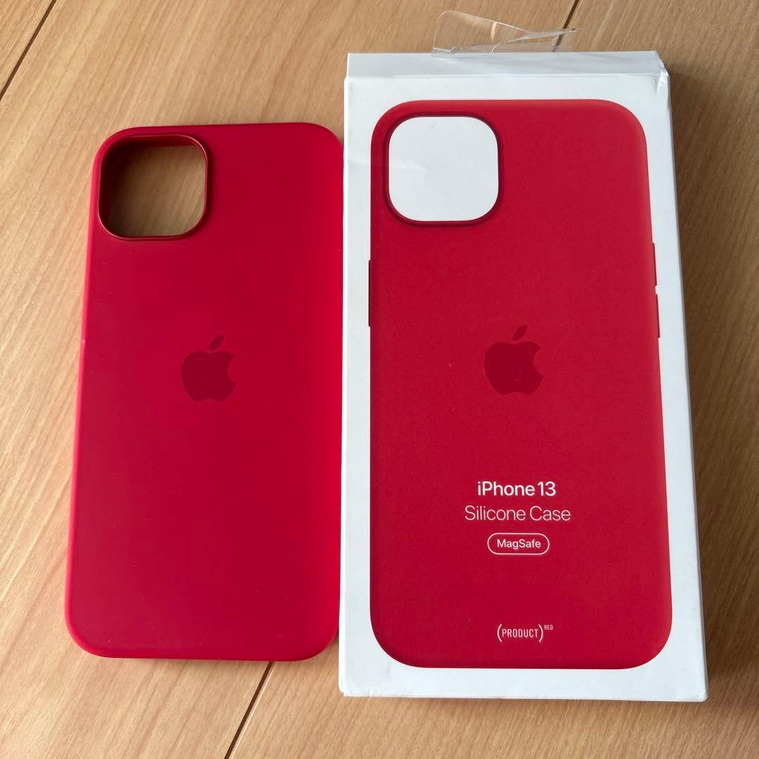 美品】iPhone 13 レッド128GB バッテリー100% 純正ケース付き 美品