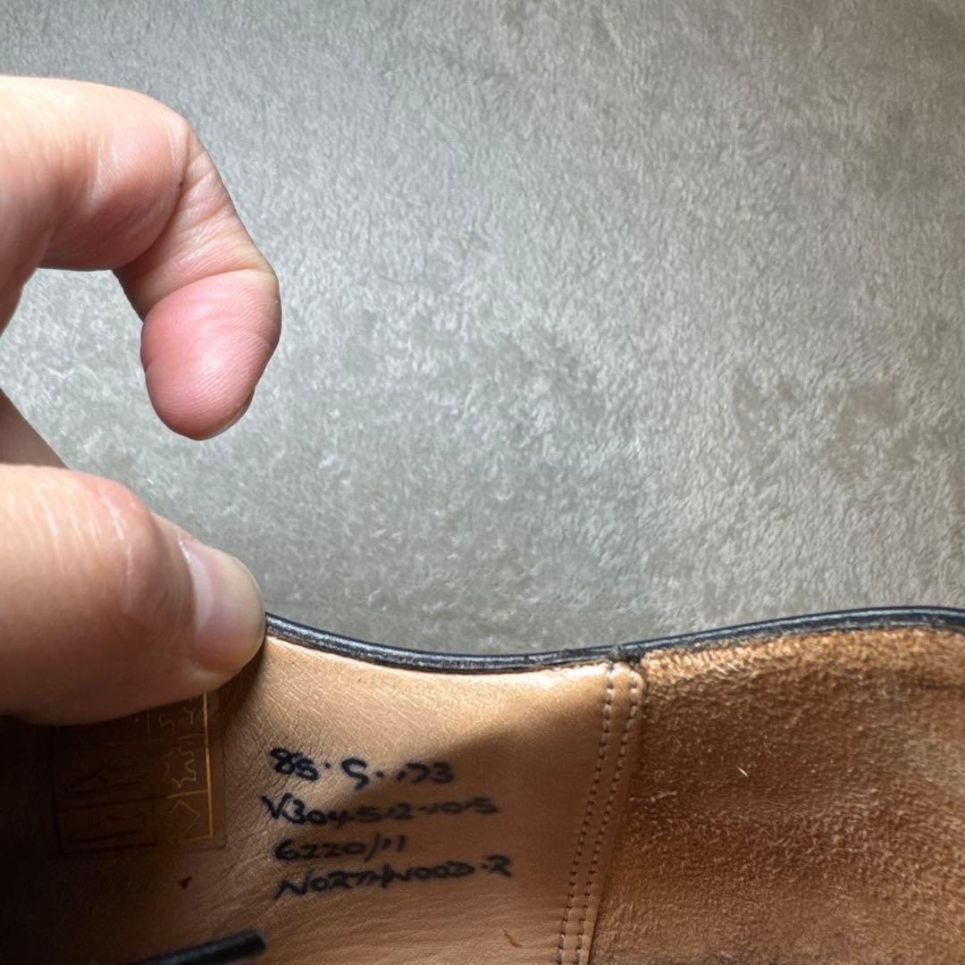 美品　チャーチ　church Uチップ　ノースウッド　ダービーシューズ　85S