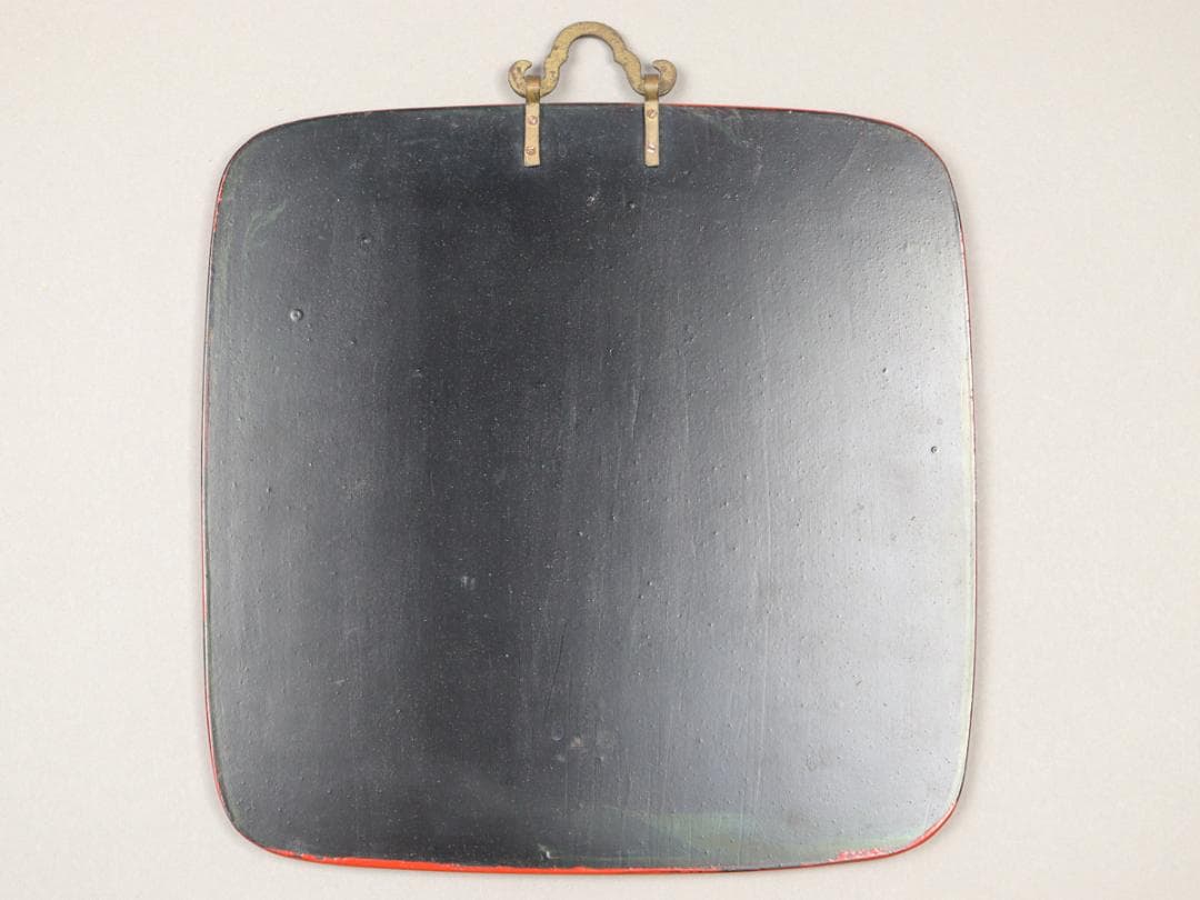 和合二仙 寒山拾得 漆器 壁掛け