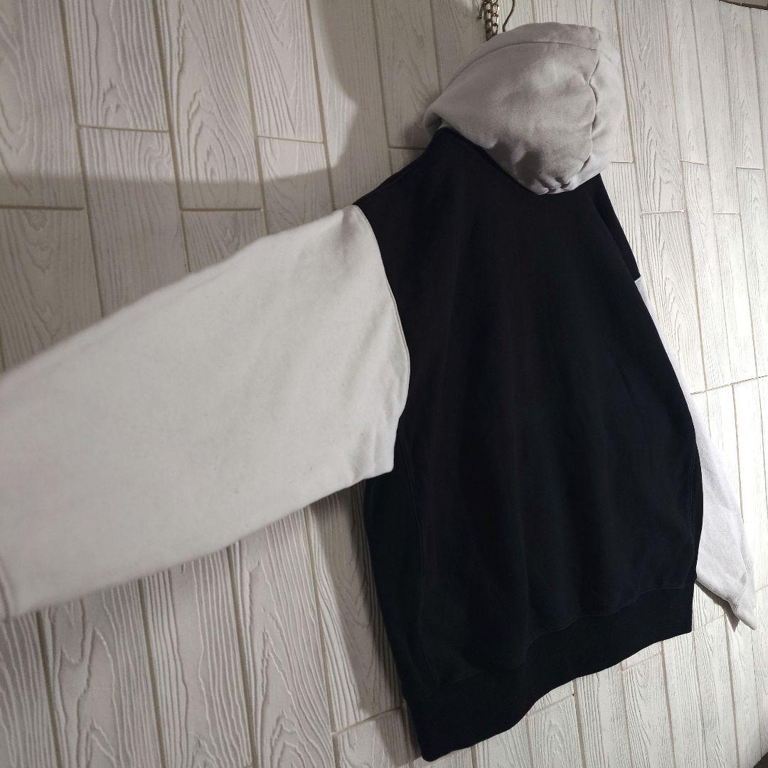 人気 チャンピオン リバースウィーブ スウェットパーカー 2XL ブラック 古着