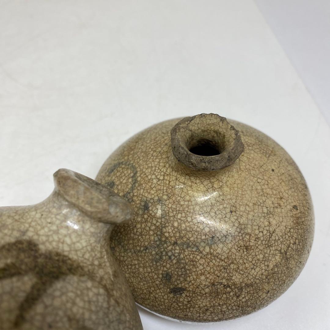 約300〜400年前 古唐津 黒高麗 高麗青磁 油壺5点