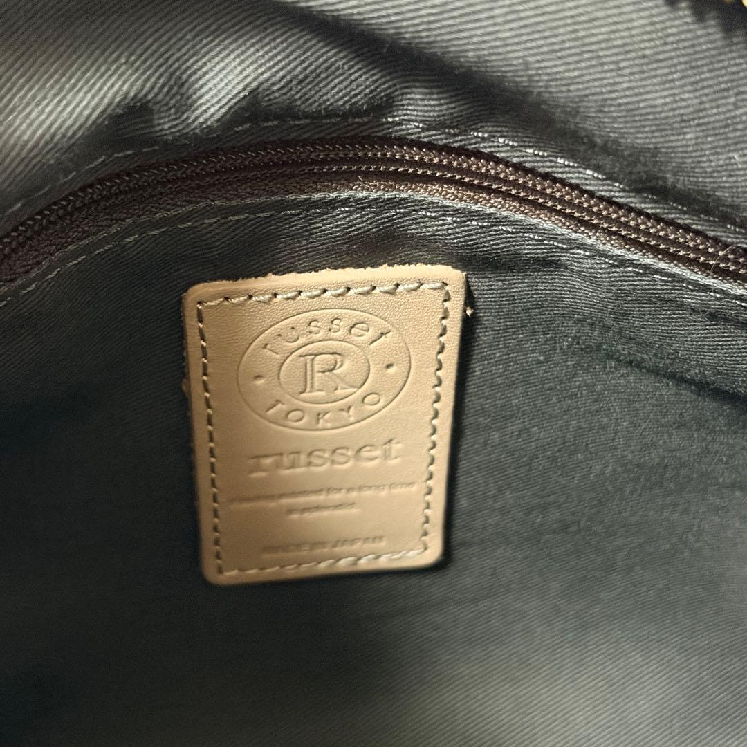 美品 ラシット 2way ショルダーバッグ モノグラム グレー