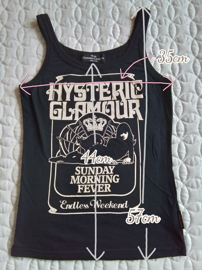 Hysteric Glamour 00s タンクトップ ラインストーン