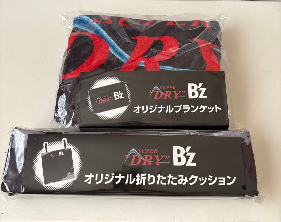 アサヒスーパードライ B'z オリジナルブランケット 折りたたみ