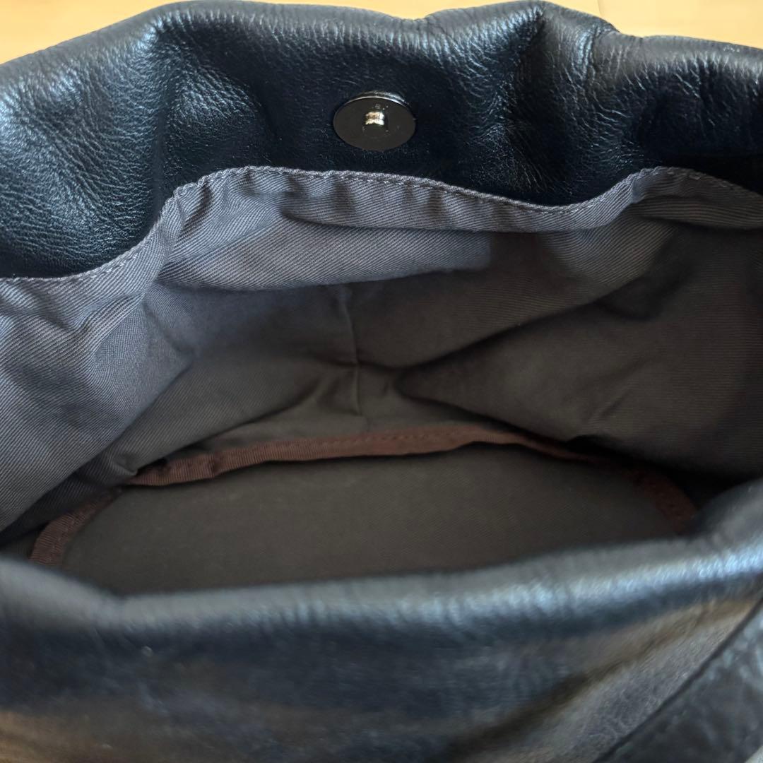 ラシット　レザー巾着4WAYショルダーバッグ