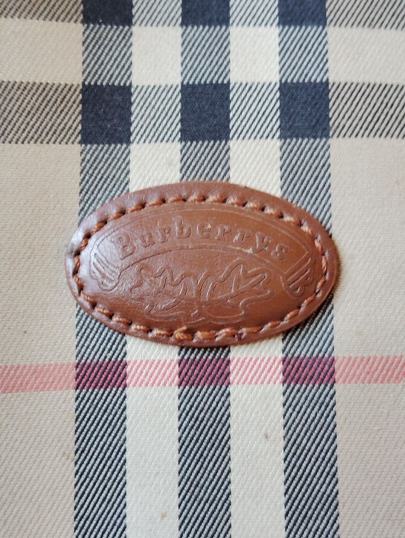 qhmirai　バーバリーズミニボストンバッグノバチェックシャードホース