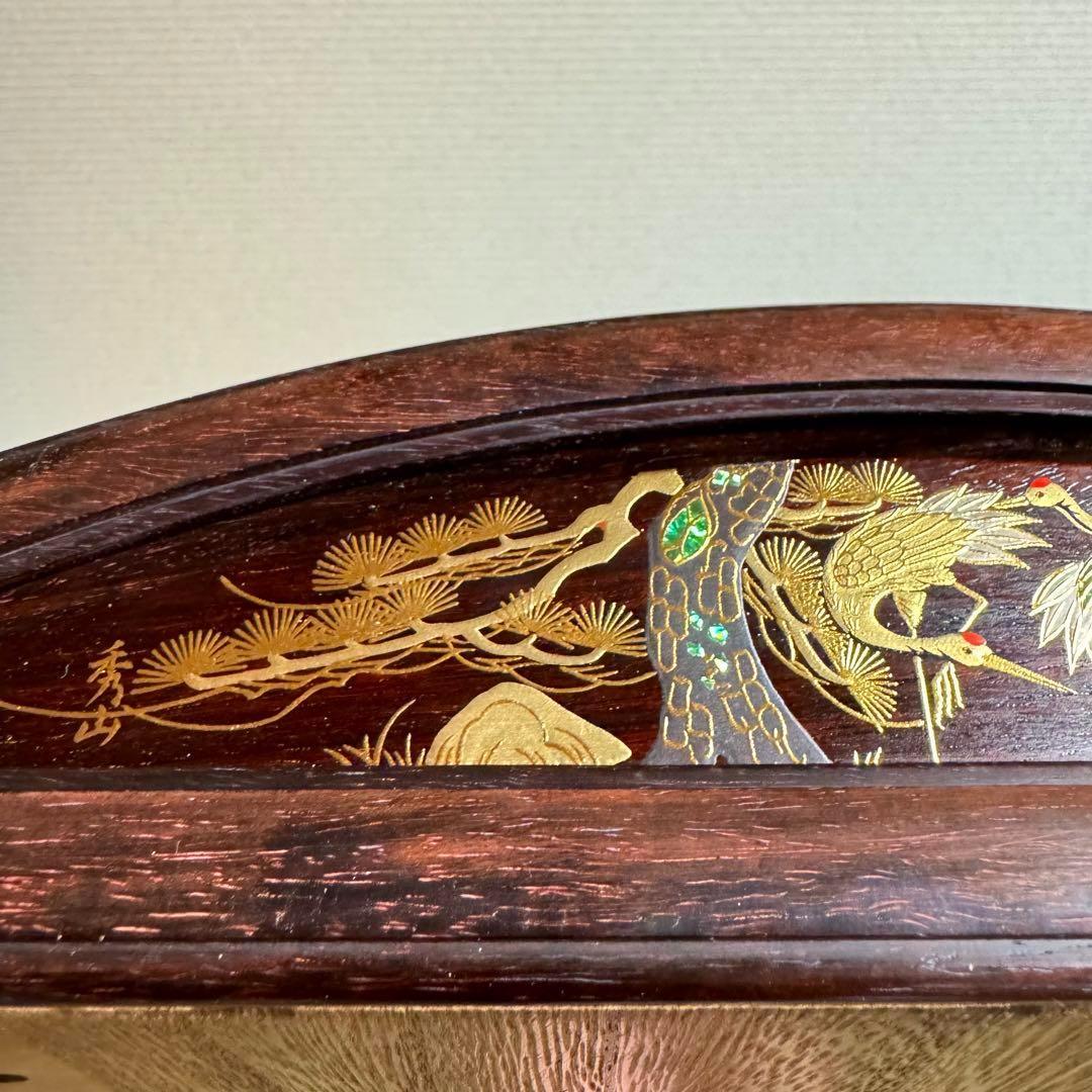 高級 箏 琴 綾杉彫 くり甲 透かし玉縁包み 山田流 蒔絵 螺鈿 13弦