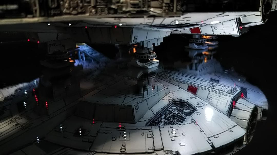 フル電飾改修 ミレニアムファルコン 1/144 塗装 完成品 12V 模型