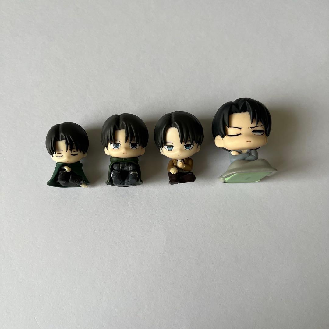 リヴァイ 眠らせ隊 まちぼうけ2 ガチャガチャ セット 進撃の巨人 THE
