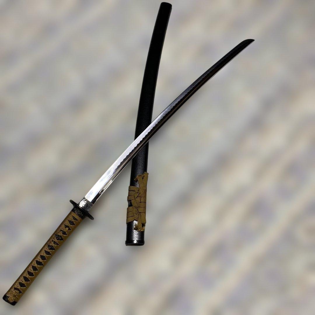 高級模造刀 近藤勇拵え 長曽根虎徹 金茶柄 高級模造刀