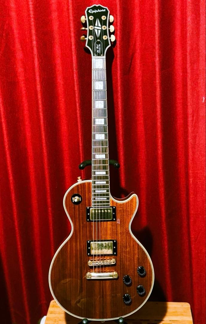 【特価】Epiphone Les Paul Custom koa Epiphone Les Paul Custom KOA -Natural-《エレキギター》 : ギター