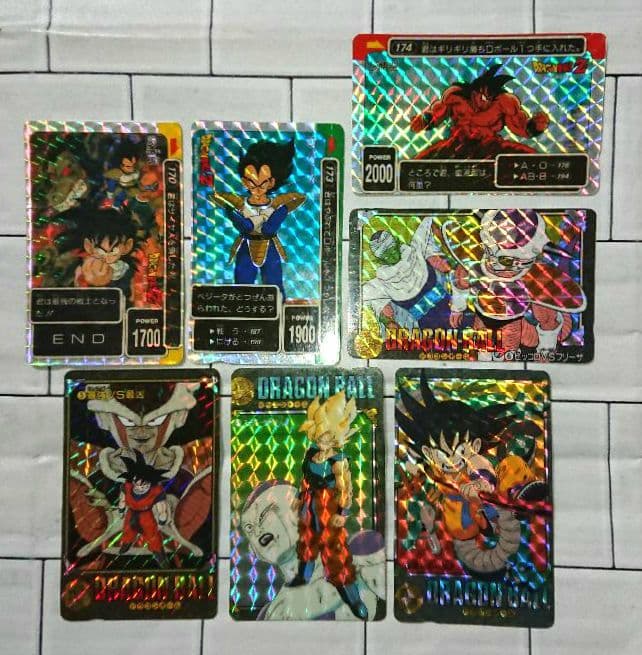 【使用済テレカ貼り】ドラゴンボール カードダス他６０枚セット