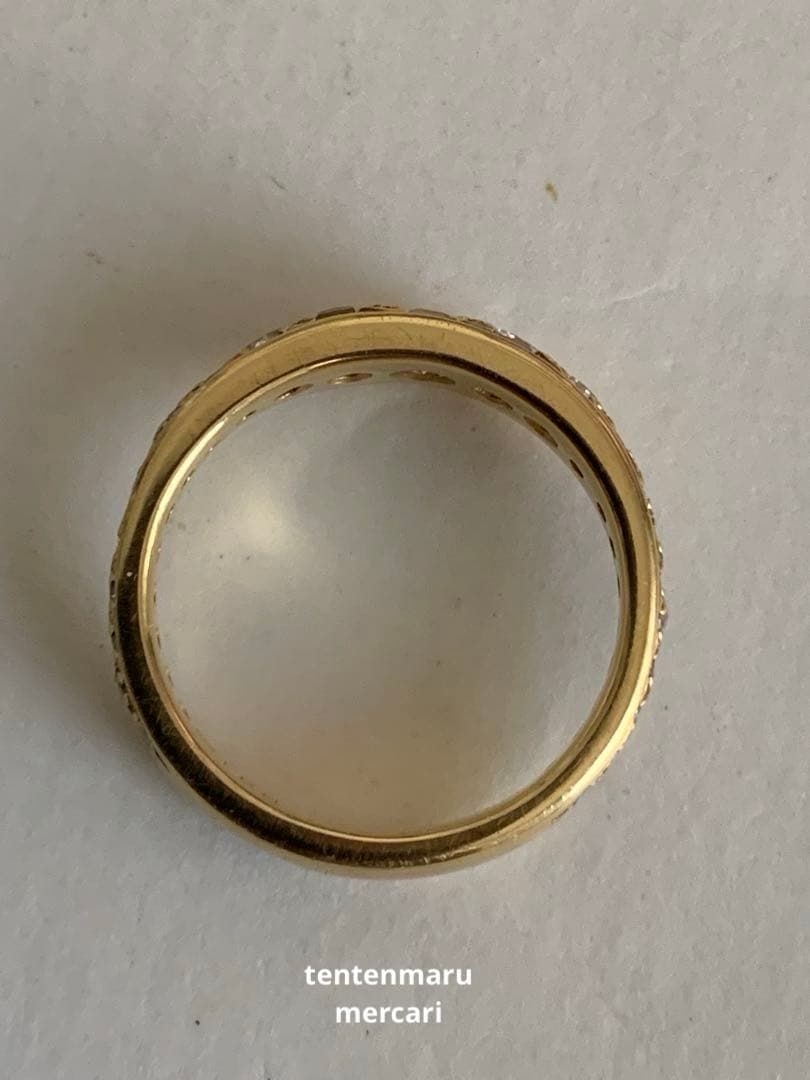 K18 ☆ ダイヤモンドエタニティリング ☆ オーダーメイド・10号・4.6g