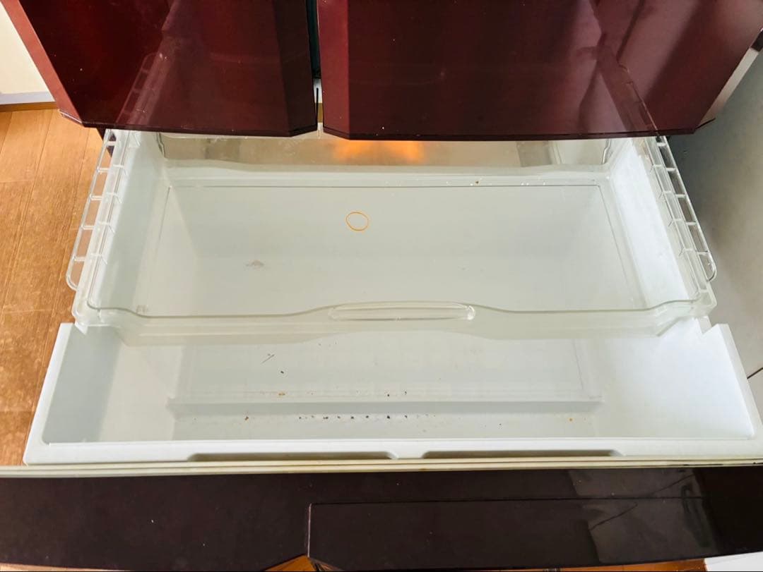 三菱 電気冷凍庫 冷蔵庫 565L 6ドア MR-G57N-R 動作品 製氷