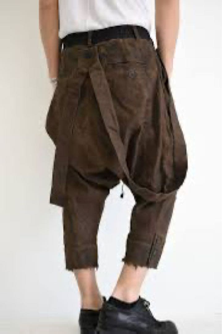 ち*う様 Persimmon-Dyed Suspenders Jodhur,s/