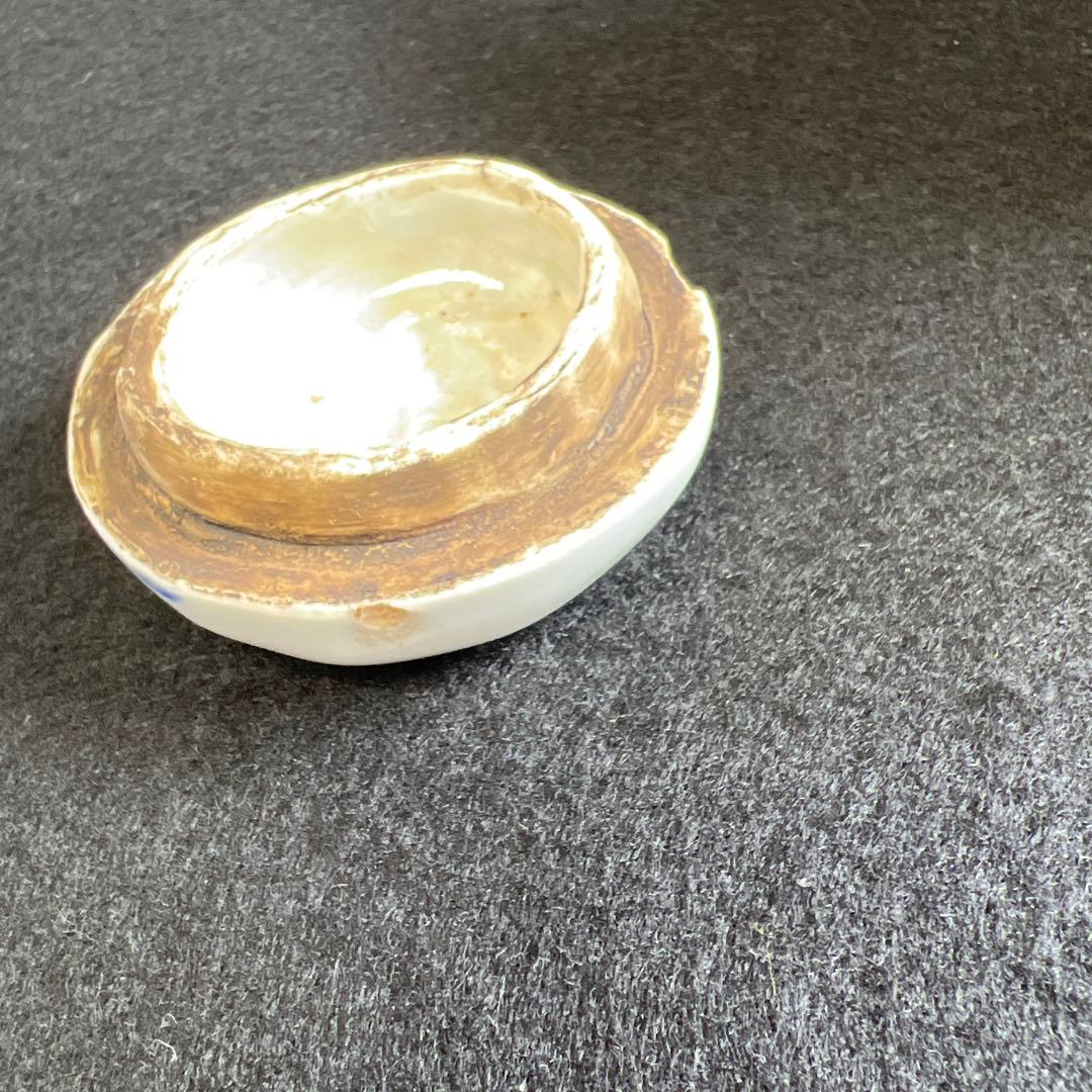 五良大甫　呉祥瑞造銘香合　木箱付　高さ約7㎝　東Y7-0523⭐︎2F