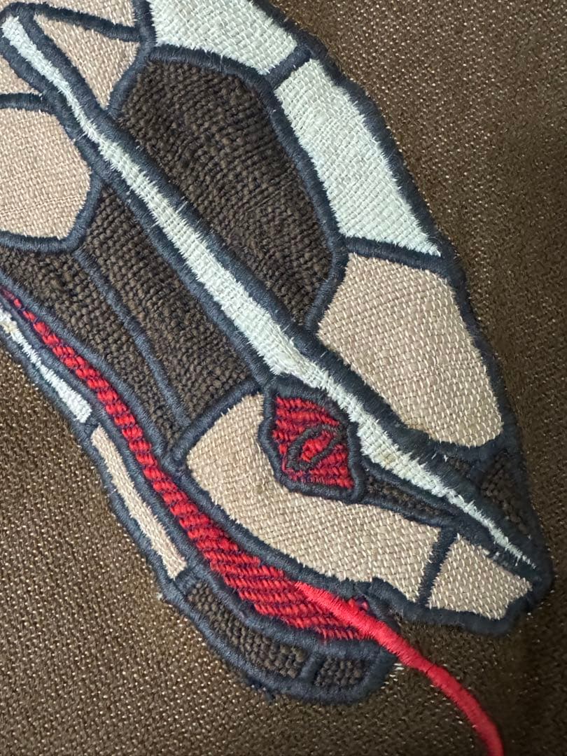 60s 70s アメリカ古着 ガウンコート ロングジャケット 刺繍 トカゲ 蛇