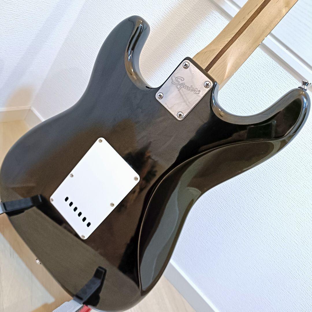 Squier エレキギター ストラトキャスター ブラック メンテ済