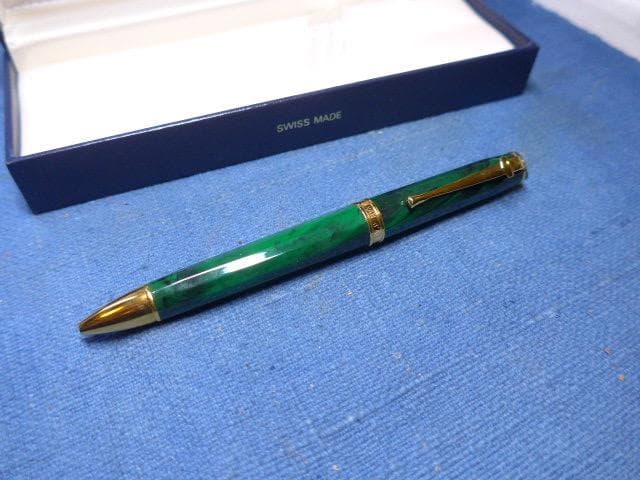 CARAN d´ACHE ボールペン ジュネーブコレクション マーブルグリーン
