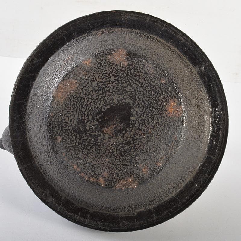 南部鉄器　桜文　鉄瓶　鉄釜　C　6418