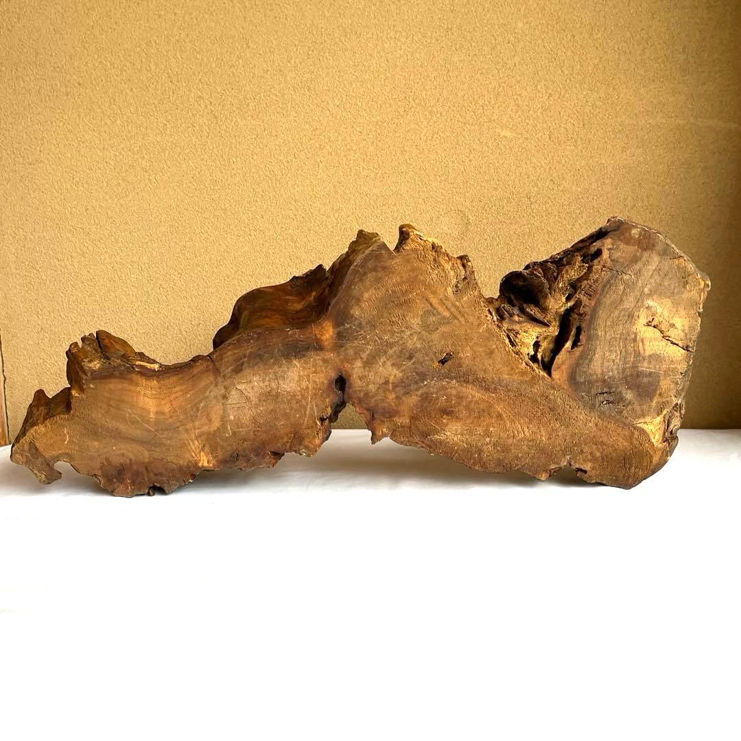 天然木 カエルの彫刻 流木 インテリア装飾 彫刻 美術品 骨董 幅60㎝ カエル