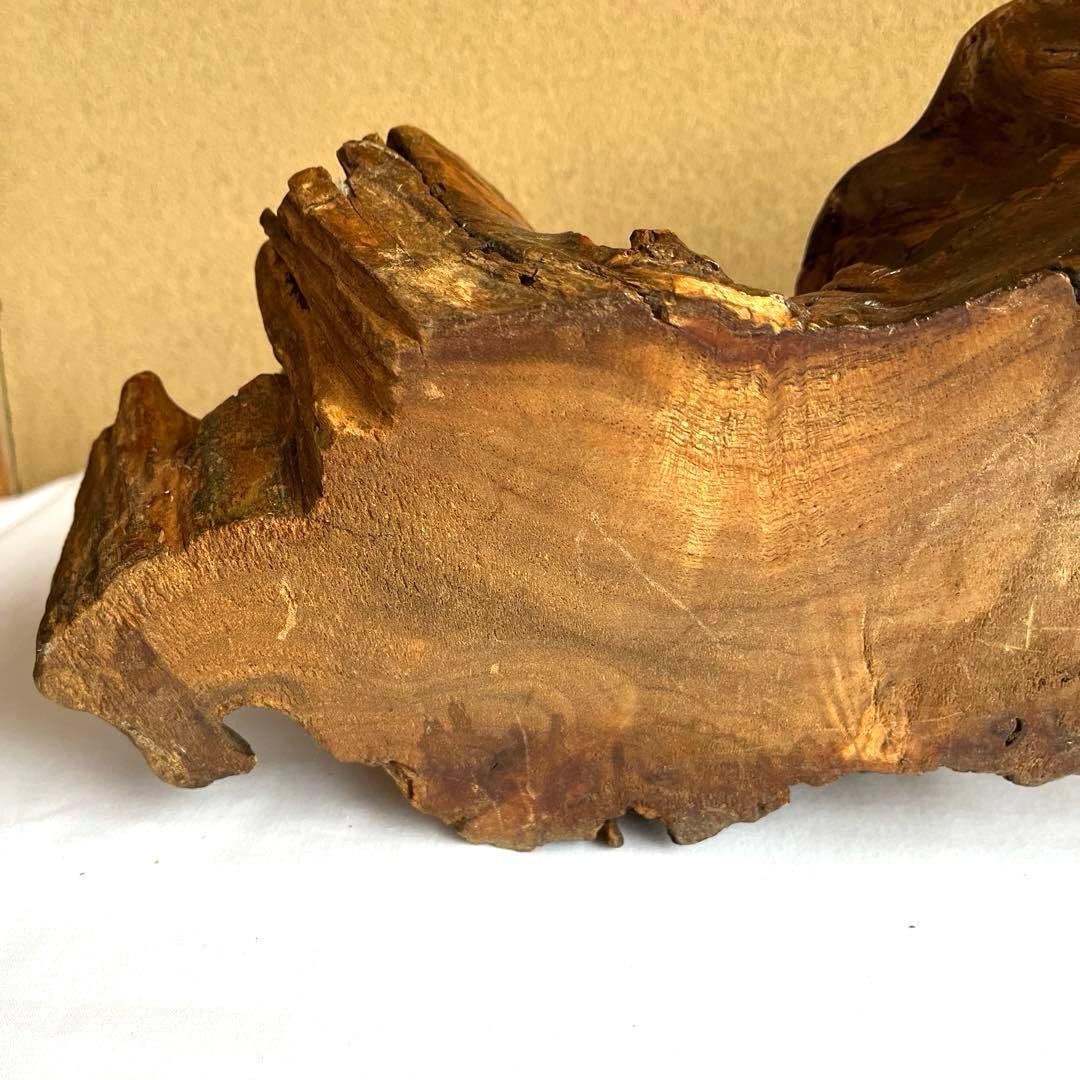 天然木 カエルの彫刻 流木 インテリア装飾 彫刻 美術品 骨董 幅60㎝ カエル