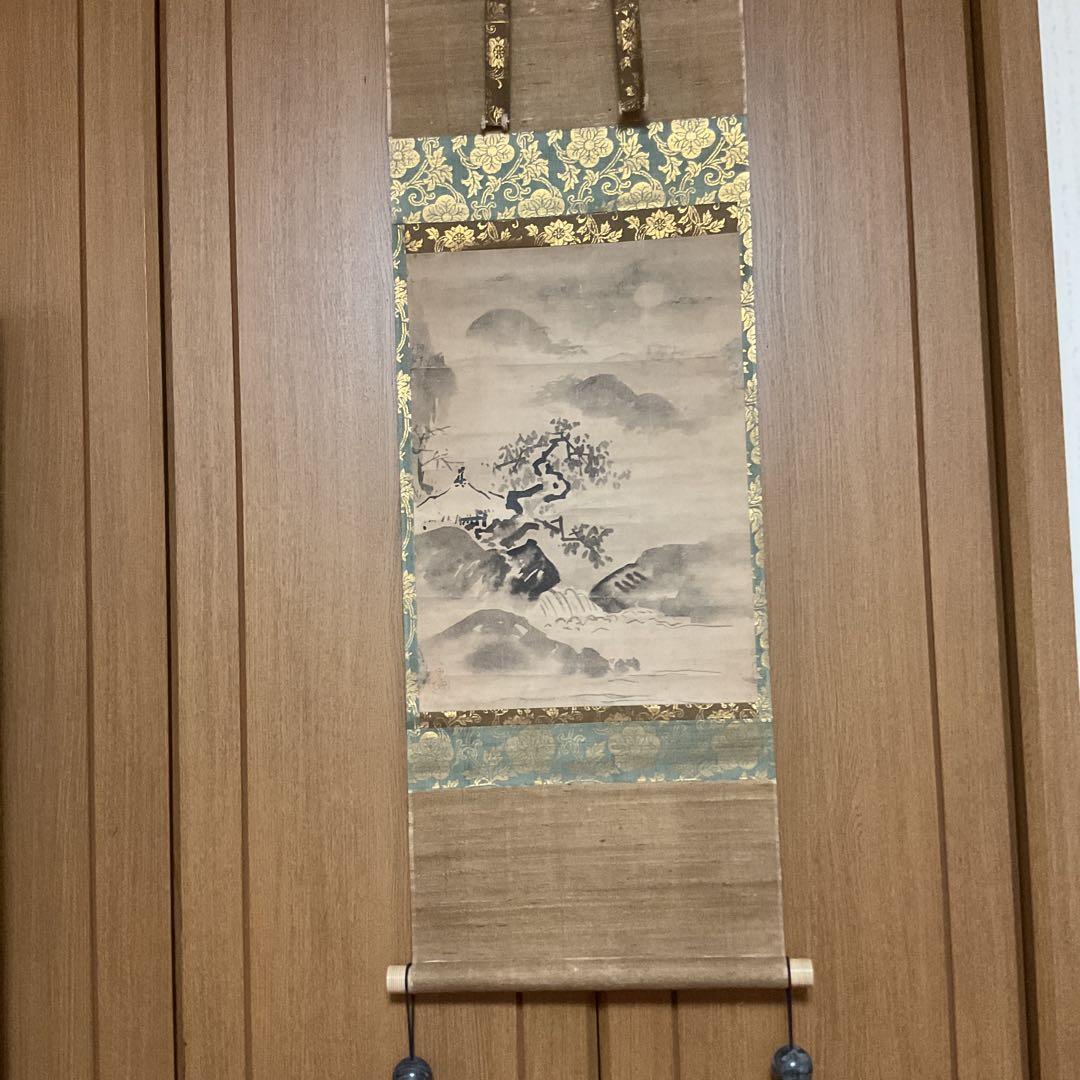 狩野探幽【 守信 】 紙本水墨画山水風景画 鍛冶橋狩野派の祖