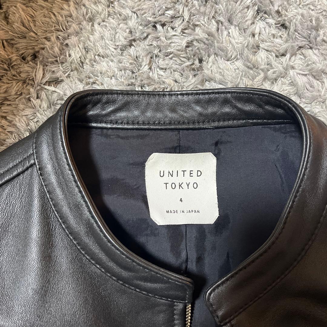 UNITED TOKYO シングルライダースジャケット サイズ4