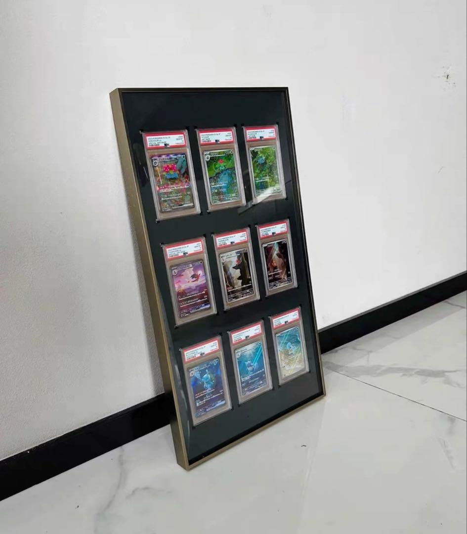 PSA鑑定用ケース ディスプレイケース アルミ製 両面透明 壁掛け・卓上