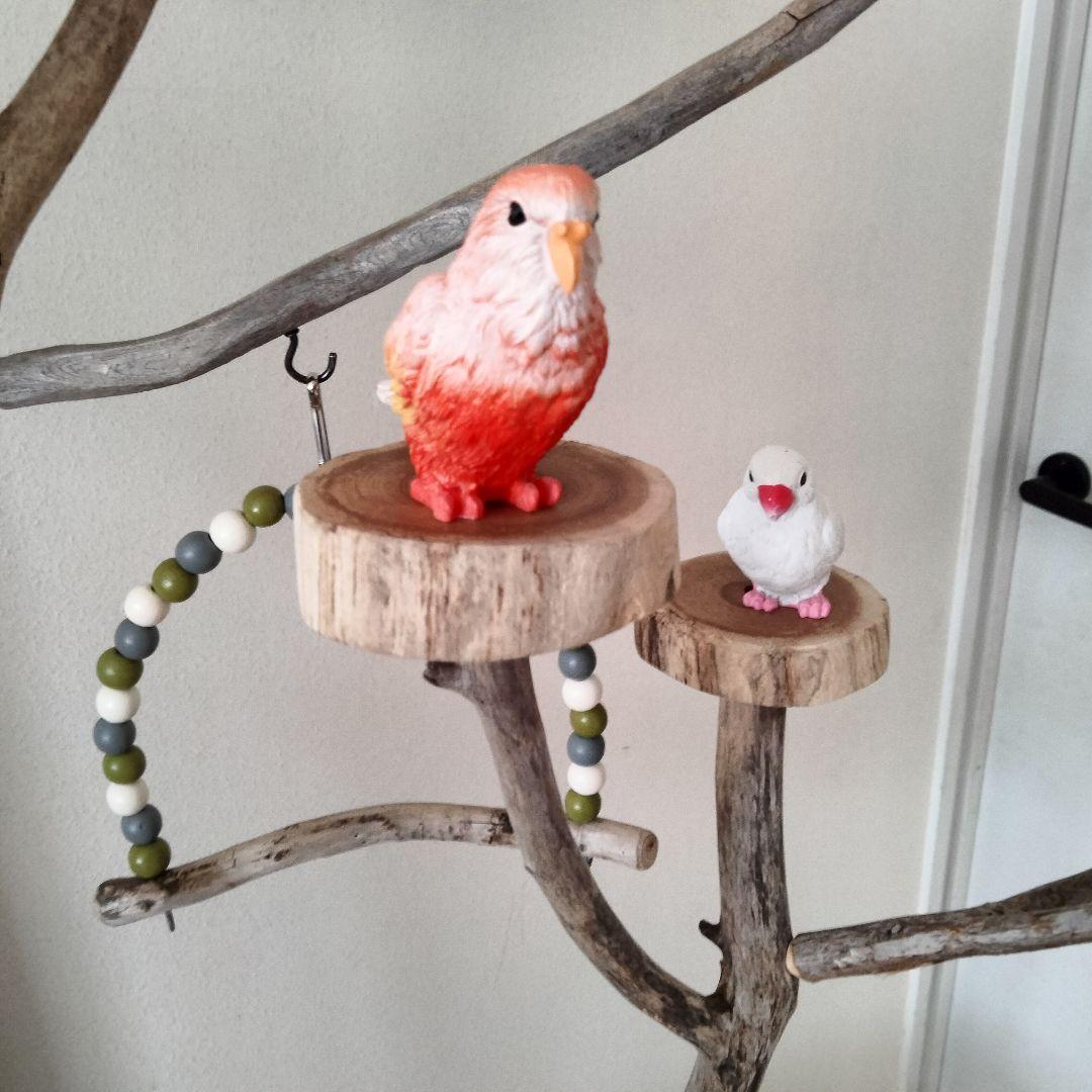 バードアスレチックジム大型 ㊷ 天然木 自然木 流木 インコ おもちゃ