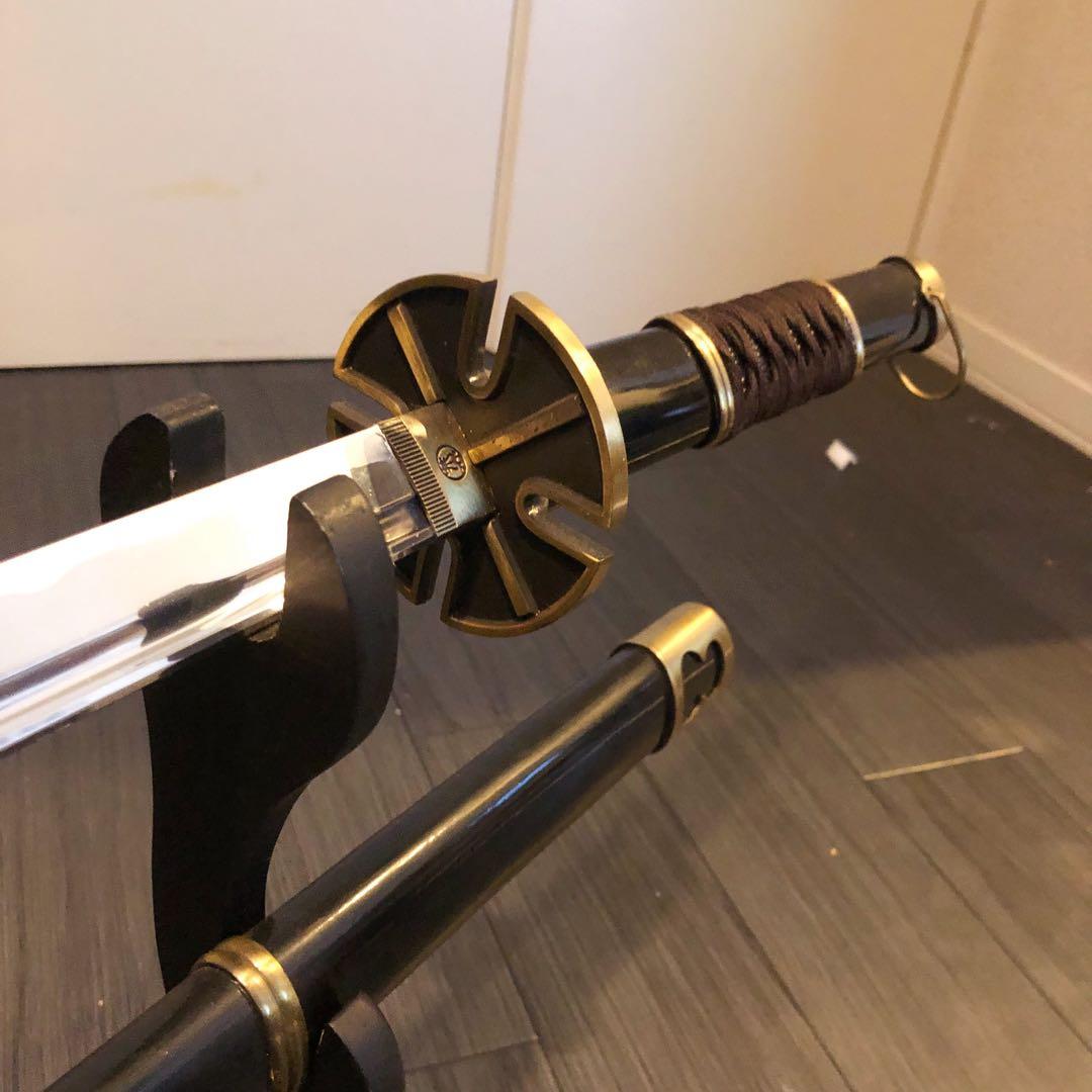 模造刀　刀　雪走　鬼徹　虎徹　黒漆拵え　ワンピース