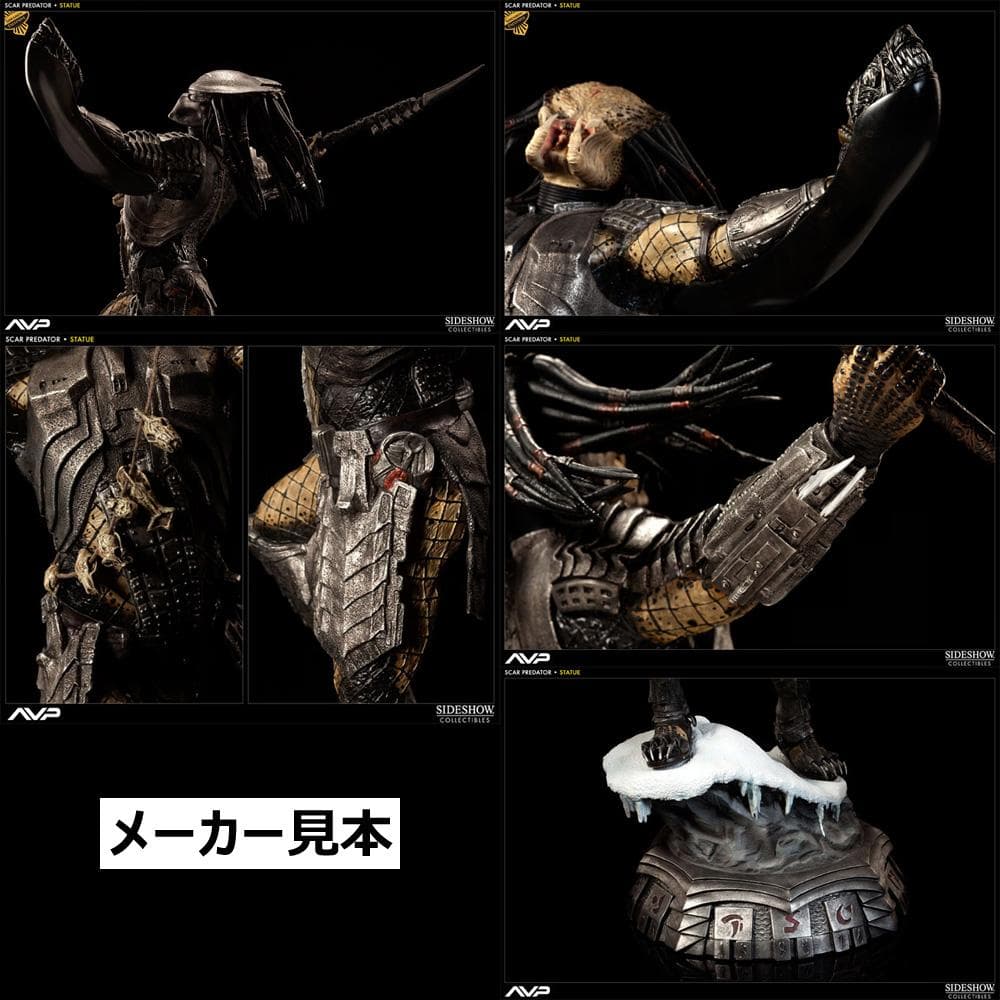 サイドショウ限定版！エイリアンvs.プレデター【スカー・プレデター】スタチュー