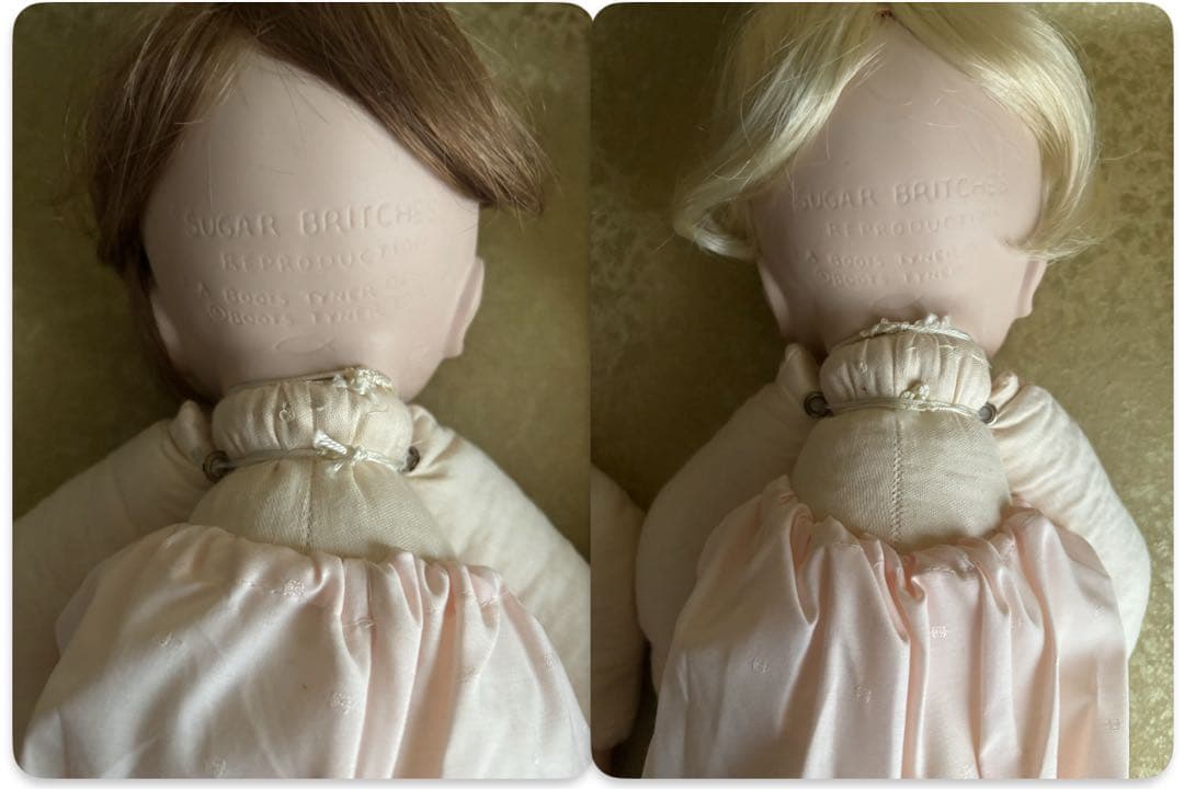 リボーンドール 双子 SUGAR BRITCHES ベビー ビスクドール 刻印