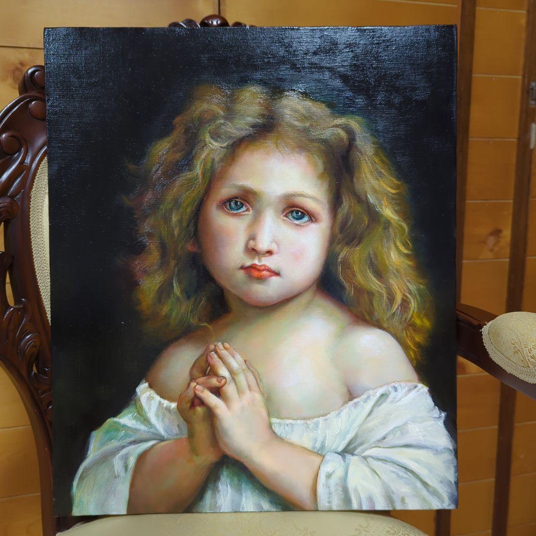 西洋絵画【摸写】ブグロー「少女」国立西洋美術館所蔵　 painterTMK出品